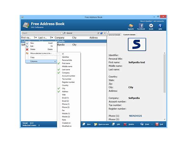 Address Book Master for Windows - Download it from Habererciyes for free